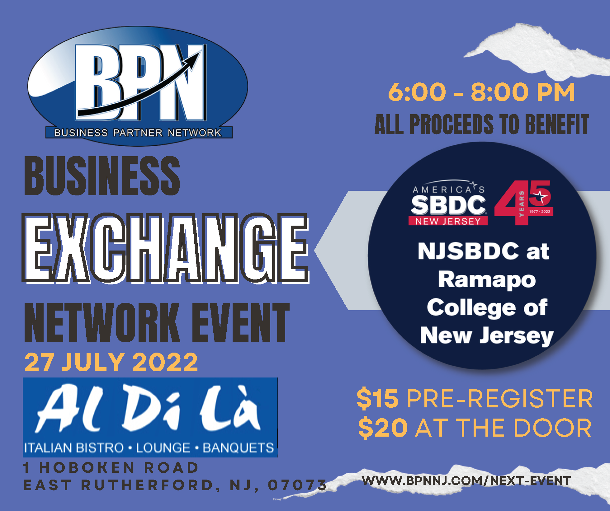 BPN Hosts NJSBDC at Ramapo 2022 Fundraiser to Further Help Bergen County Businesses Succeed